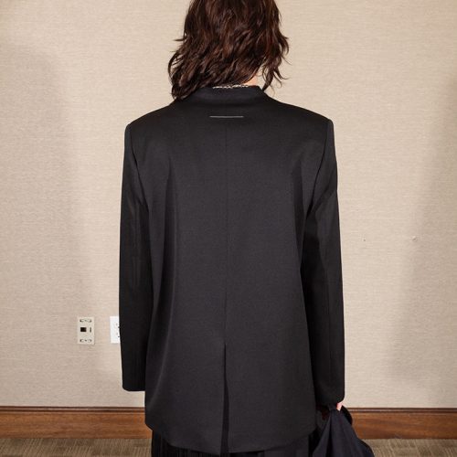 MM6 Margiela Stand Up Comedy Collarless Blazer 2